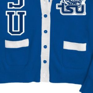 Suéteres personalizados TSU, cárdigan universitario de la mejor calidad, diseño personalizado, cuello en V, botón de punto, bordado griego - Product Image 4