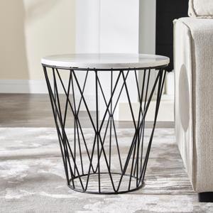 Table d'appoint moderne en verre de forme carrée avec base en métal, parfaite pour le salon, le café, le bureau et les espaces élégants de l'Inde - Product Image 1