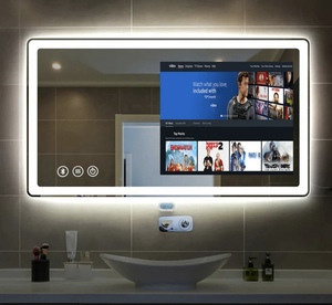 BONG SEN Smart Multifonction Décoratif Hôtel Appartement Minimaliste Salle de Bain Noir Rectangulaire LED Miroir Fonction Séchage - Product Image 5