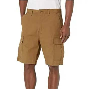 Pantalones cortos de alta calidad para hombre, pantalones Cargo, pantalones cortos con bolsillo lateral sólido, cintura elástica para hombre, transpirables, a la venta, pantalones cortos para hombre - Product Image 1