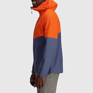 Chaqueta para correr deportes al aire libre chaquetas a prueba de viento para hombre chaquetas de lluvia de nailon de tela resistente al agua impermeable High Street para hombre - Product Image 4