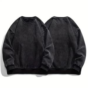 OEM Vente en gros Streetwear personnalisé Pulls à capuche Sweatshirts Acide Délavé au soleil Délavé Fabricants de sweats à capuche vierges - Product Image 1
