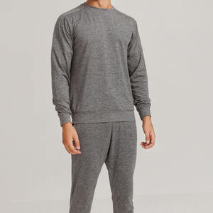 Vêtements décontractés pour hommes Automne-Hiver Couleur unie 100% Ensemble de survêtements en coton Nouveau style de survêtements pour hommes - Product Image 4