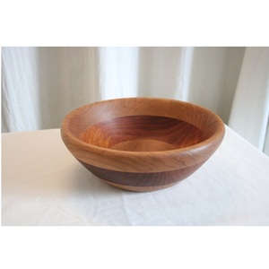 Vaisselle en bois naturel design royal cuisine bol à riz créatif grands bols à soupe à salade solides en bois d'acacia et de manguier - Product Image 6