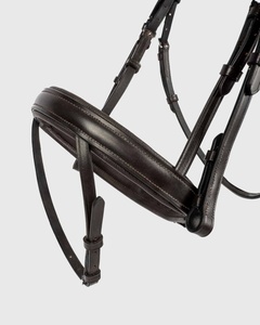 Brida de cuero de filete de caballo de alta calidad en marrón de cuero genuino FABRICANTE de brida de caballo de buena calidad - Product Image 4