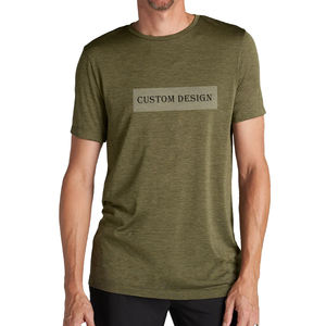 T-shirt pour homme de haute qualité, couleur unie, respirant, écologique, fabrication sur mesure, design personnalisé, décontracté, grande taille, Bangladesh - Product Image 1