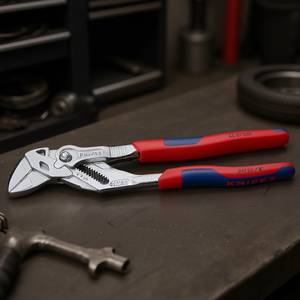 ประแจชุบโครเมียมแบบอเนกประสงค์ของ Knipex พร้อมด้ามจับหลายชิ้นส่วนที่จับสบายมือ สำหรับงานประปาและงานยานยนต์ - Product Image 3