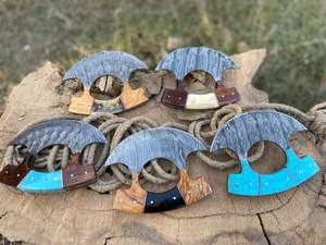 Juego de cinco cuchillos de cocina con cuchillo de carnicero, cuchillo para filetear, cuchillo para deshuesar, cuchillo para verduras y cuchillo de chef profesional - Product Image 2