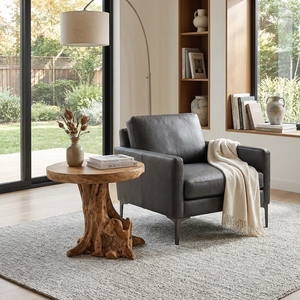 Natural Teak Root Wood Side <b>Table</b> Organic <b>Round</b> Live Edge Coffee <b>Table</b> Stump Pedestal Setup Decor Pure Room Art Design - Product Image 3