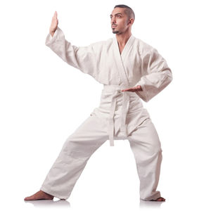Combinaisons d'entraînement de kimono de BJJ pour hommes adultes, 100% coton, logo personnalisé sur le devant, tissu de 500 g, respirant et à séchage rapide - Product Image 5