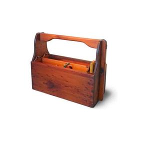 Organizador de almacenamiento de caddy de madera rústica con asa, caja de cocina hecha a mano para cubiertos, servilletas, condimentos y Decoración de mesa - Product Image 4