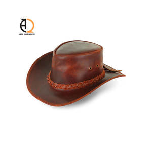 Chapeau de cowboy western en cuir véritable WV016 100% cuir de vache - Product Image 2