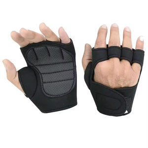 Guantes de gimnasio antideslizantes de neopreno unisex cómodos logotipo personalizado silicona forma recta equipo de seguridad Fitness Pull Ups entrenamiento cruzado - Product Image 2