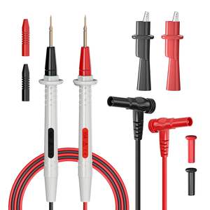 20A 1000V Copper Conductor PVC Insulation Probe Test Leads Pin for Digital <b>Multimeter</b> Needle Tip - Product Image 1