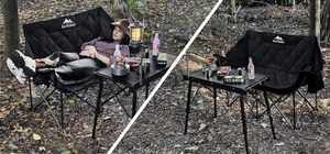 เก้าอี้ตั้งแคมป์ขนาดใหญ่2คน, กระเป๋าเก็บความเย็นเบาะอย่างเต็มที่เก้าอี้ชายหาด - Product Image 2