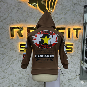 Sweat à capuche imprimé avec fermeture éclair, fabriqué en usine, fabriqué à bas prix, avec une belle qualité par le fabricant, design unique, sweat à capuche pour hommes - Product Image 2