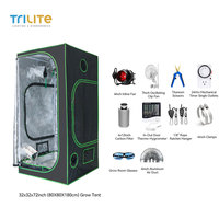 Serre de culture intérieure hydroponique 600D Mylar 240x240x200 avec contrôleur intelligent sur mesure, excellente réputation