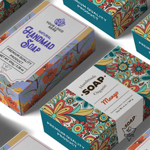 Wholesale High-End Recycled Soap <b>Packaging</b> Box Custom <b>Designed</b> Eco-Friendly Coated Paper Folders for Cosmetics Essential Oils - Product Image 5