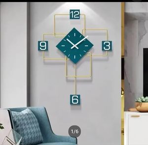 Decorative Artistic Metal <b>Wall</b> <b>Clock</b> Handcrafted Design Modern Silent Hanging Timepiece for Living Room Bedroom and Office Decor - Product Image 4