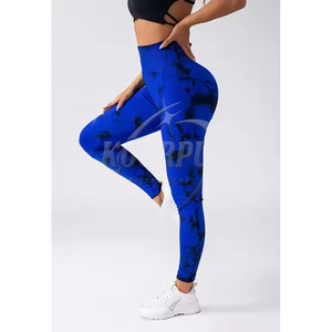 Leggings de sport respirants grande taille personnalisés pour femmes séchage rapide haut élastique Scrunch bout à bout solide motif taille moyenne Leggings d'entraînement - Product Image 1