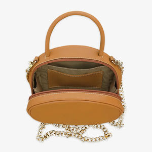 Bolsos de cuero para mujer, bolsos de mano ligeros de cuero genuino con logotipo personalizado de lujo - Product Image 2