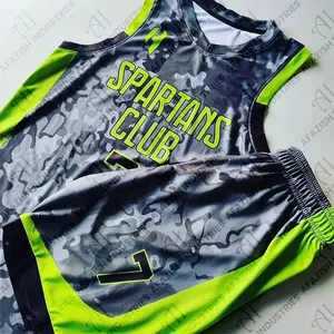 斯巴达篮球俱乐部专业高品质训练聚酯篮筐球定制设计篮球服男篮