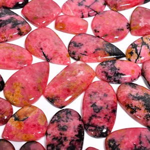 Piedra Preciosa Natural de Rodonita Grado AAA, Cabujón de Cuarzo de Forma Mixta con Tamaño Personalizable para Joyería - Product Image 4