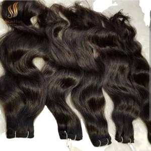 Grade 100% Natural Black Indian Remy <b>Body</b> <b>Wave</b> Premium Quality Human Hair Extensions - Product Image 6
