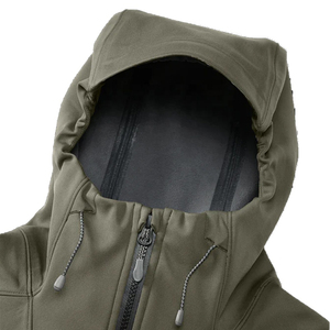 เสื้อแจ็กเก็ตพิมพ์ลายพรางกันน้ำสำหรับผู้ชาย, เสื้อแจ็กเก็ตเนื้อนิ่มสำหรับฤดูหนาวกลางแจ้งการตั้งแคมป์ขนาดใหญ่ใส่สบาย - Product Image 4