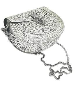 Luxury Brass Metal <b>Clutch</b> <b>for</b> <b>Wedding</b> Events Vintage Brass <b>Clutch</b> <b>Bag</b> with Engraved Design Handcrafted Brass <b>for</b> Elegant Look - Product Image 3