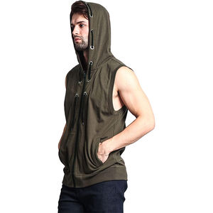 Cotton Spandex High Quality Custom logo Design Print Gym Stringer tank <b>Sleeveless</b> <b>Hoodies</b> - Product Image 1