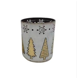 Candelabro de cristal al por mayor hecho a mano de metal redondeado votivo y candelabro de último diseñador acento de mesa decorativo para el hogar - Product Image 3