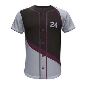 ชุดเบสบอลมาใหม่คุณภาพสูงชุดซอฟต์บอลเบสบอลออกแบบได้ตามต้องการระบายอากาศป้องกันแบคทีเรียแห้งเร็ว - Product Image 1