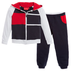 Proveedor OEM de ropa deportiva para bebés, venta al por mayor personalizada, chándal para niños de 2 piezas, ropa deportiva transpirable de invierno estampada de talla grande para niños - Product Image 1