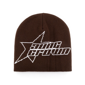 Fábrica al por mayor 100% acrílico invierno sombreros logotipo personalizado invierno cálido Jacquard tejido gorro calavera gorros - Product Image 2