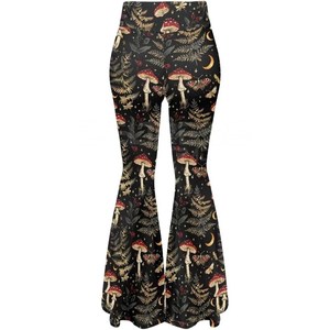 2025 femmes Premium sport haute couture imprimé pantalon évasé en gros lavage en Machine haute qualité pantalons pour femmes - Product Image 5