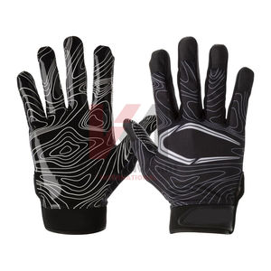 Gants de football américain professionnels personnalisés avec contrôle de la prise, vente en gros d'usine de gants de football américain - Product Image 1