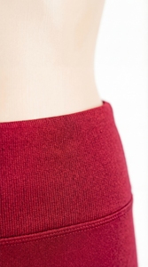 Leggings de sport pour femmes, taille haute, rouge cramoisi, OEM personnalisé, pantalon de yoga pour l'entraînement - Product Image 6