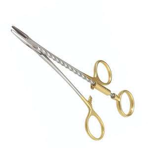 Soporte de aguja Corwin de 16cm con mango dorado, fórceps de torsión de alambre TC de acero inoxidable, instrumento médico Manual - Product Image 4