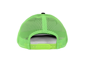 Charbon de bois uni de haute qualité/N. Casquettes de camionneur en maille verte Vente en gros OEM Casquettes de camionneur avec logo personnalisé - Product Image 4