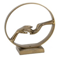 Ornement Décoratif Image Danseuses en Or Brut Fini Figurines et Statues Vintage Objet Décoratif en Métal Aluminium