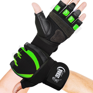 Gants d'haltérophilie de fitness sur mesure en néoprène et cuir sangle de poignet d'entraînement de gymnastique gants d'haltérophilie vente en gros - Product Image 1