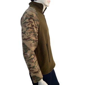 Chaqueta de lana para exteriores con codos reforzados y puños ajustables Ropa cálida duradera para senderismo o uso diario - Product Image 2