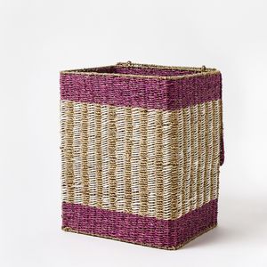 2025 New Design Eco-friendly Handwoven <b>Seagrass</b> <b>Basket</b> Colorful Handicraft Storage <b>Basket</b> Multifunction Wholesale NEW Handicraft - Product Image 2