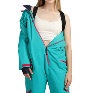 ชุดสกีหุ้มฉนวนสำหรับผู้ชายและผู้หญิงชุดเล่นหิมะแบบชิ้นเดียวพร้อมผ้าระบายอากาศชุดวอร์มเล่นสกีแบบมืออาชีพ - Product Image 3