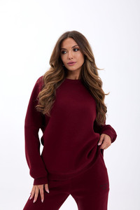 Ensemble de survêtement 2 pièces pour femme, taille plus, décontracté, couleur marron, personnalisé, dernier modèle, respirant, polyester/coton - Product Image 3