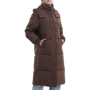 Chaqueta de Invierno Personalizable para Mujer, Abrigo Largo Acolchado, Transpirable, Reversible, Relleno de Algodón, Cortavientos, Estilo Bomber - Product Image 4
