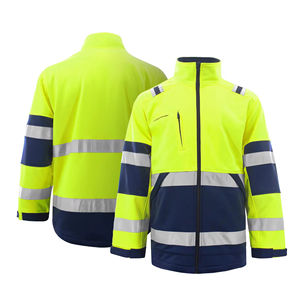 Fabrication de vêtements de sécurité à fermeture éclair complète pour hommes de classe 3 veste haute visibilité pour les travaux de construction fournisseur de manteau de circulation réfléchissant - Product Image 5
