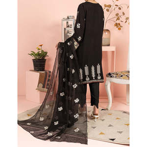 Ensemble de costume en coton à deux pièces pour femmes Elaheh, design orné - Product Image 4