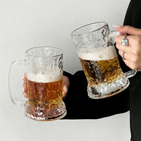 Vaso de Cerveza con Logotipo Personalizado INS, Jarra de Cerveza Alemana Congelada, Tazas de Cerveza Creativas para Sublimación, Jarra de Whisky y Vino con Asa